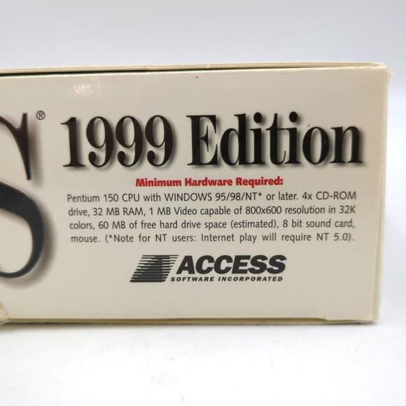 Links LS 1999 PC CD Big Box Arnold Palmer Golf St Andrews Video Game Complete - Picture 6 of 9